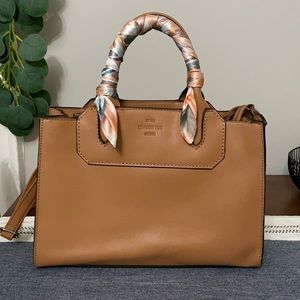London Fog tan satchel